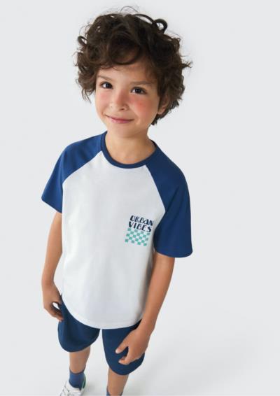 Conjunto MM. Meia Malha. 1D, 1B: Algodão. 1C: Camiseta: Algodão + Poliéster. Bermuda: Algodão. 006 - 014.