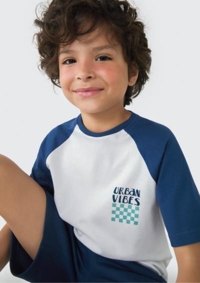 Conjunto MM. Meia Malha. 1D, 1B: Algodão. 1C: Camiseta: Algodão + Poliéster. Bermuda: Algodão. 006 - 014.