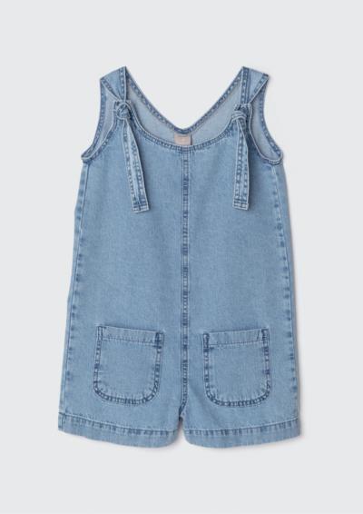 Macacão. Jeans. Algodão.