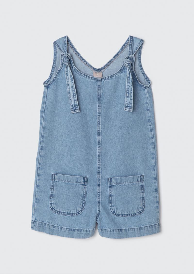 Macacão. Jeans. Algodão.